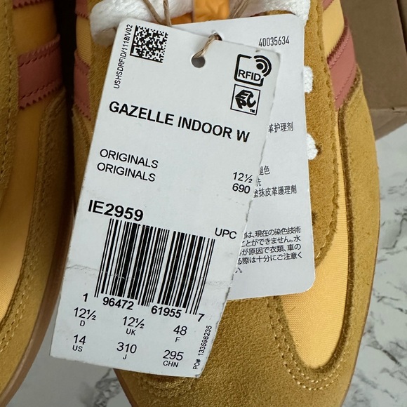 adidas Originals Gazelle Indoor Shoes Athletic IE2959 Women Sz 14/Men Sz 12.5 - Picture 8 of 8